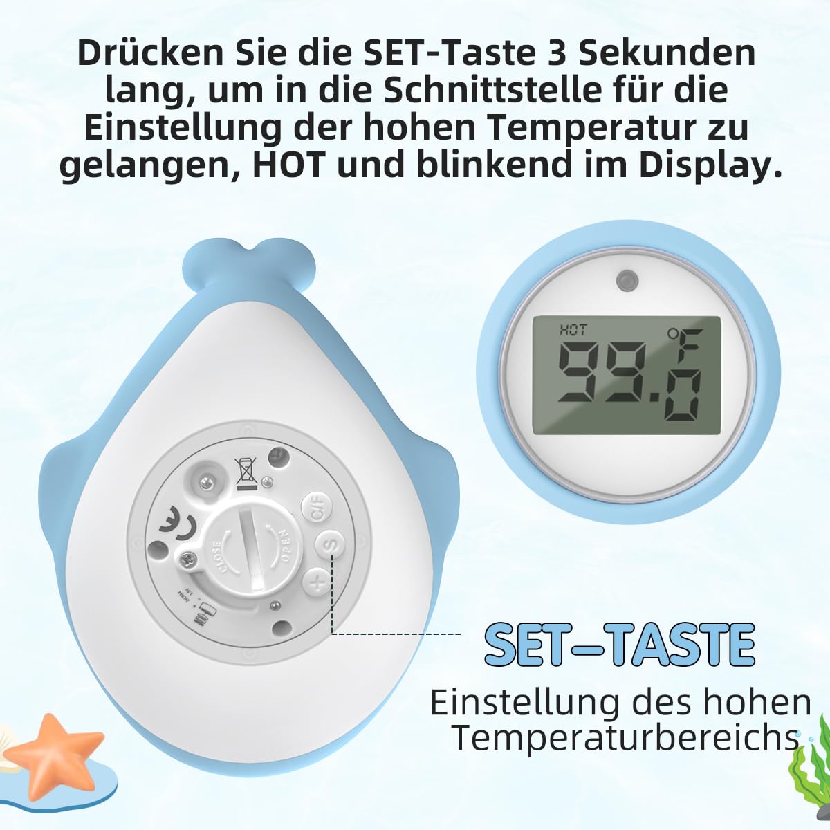 Termometro Da Bagno A Forma Di Giraffa - Giocattolo Galleggiante Sicuro Per Neonati | Dranng - Foto 8