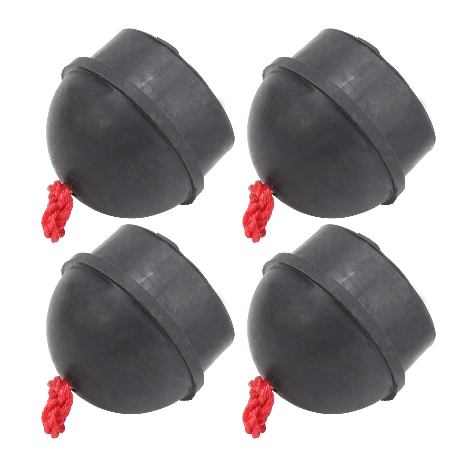 Tbest LK Holders, Porta Stecca da Biliardo per Tavolo, Stecca da Biliardo Hol, 4 Pezzi Porta Gessetto Tasca Porta Gessetti da Biliardo in Gomma con Cavo Accessorio Nero