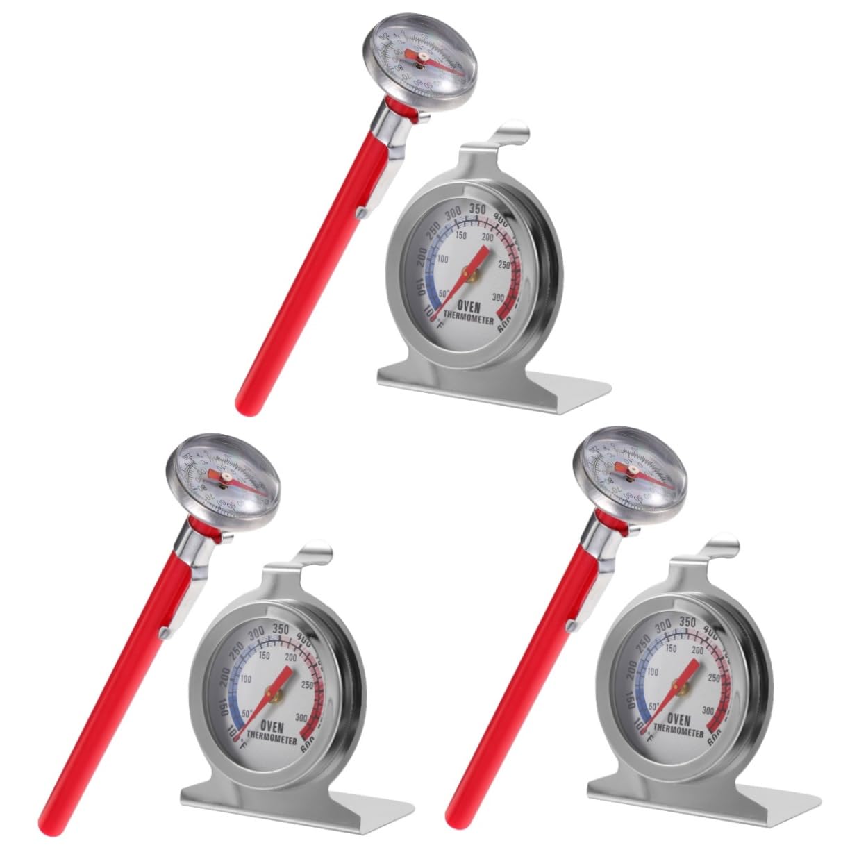 6 Pz termometro per carne termometro cucina termometri per cucina termometro per barbecue da forno termometro da forno da cucina indicatore di temperatura in acciaio inossidabile MAGICLULU