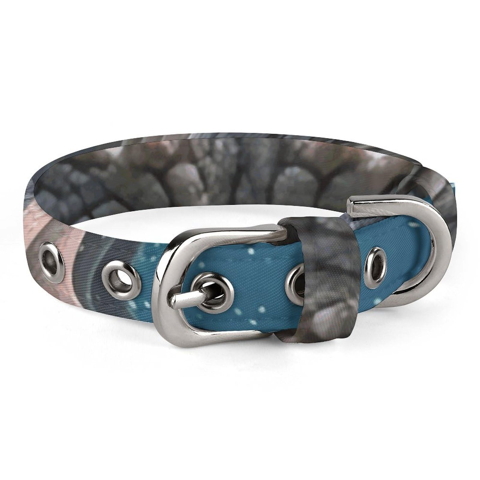 Collier pour chien réglable et robuste à motif hippopotame original