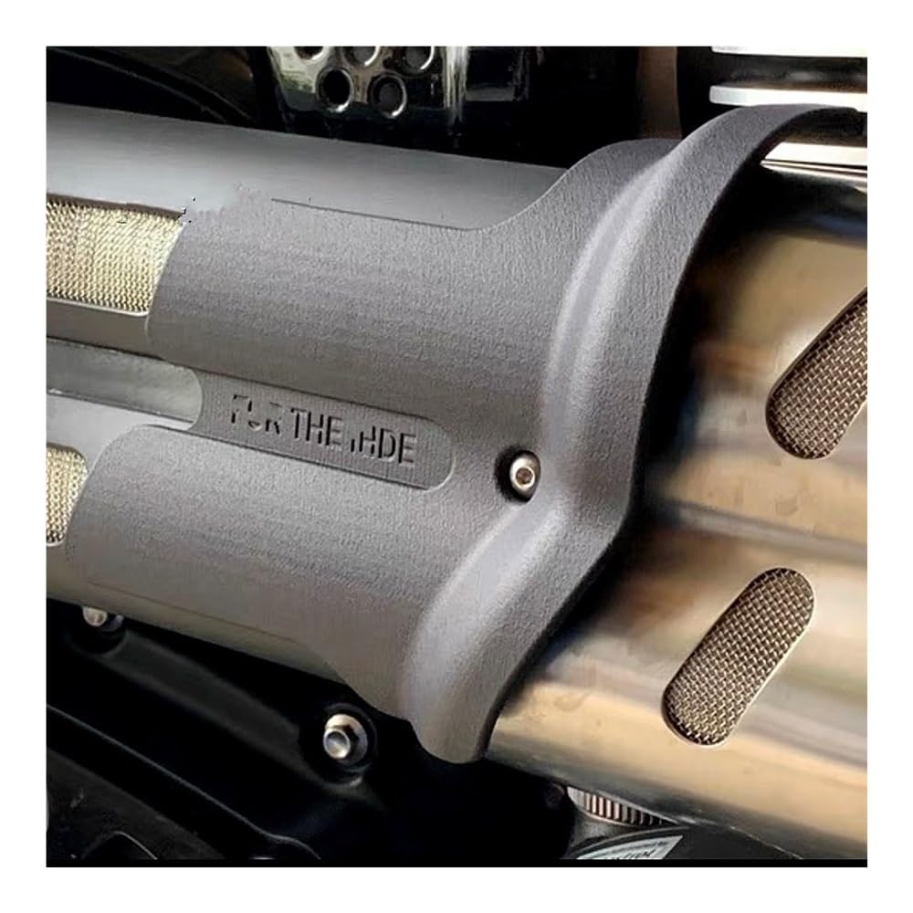 Deflectores Calor Escape para Scrambler 1200 Motocicleta Silenciador De Escape Curvo Tubo Cubierta De Protección Térmica Accesorios De Protección