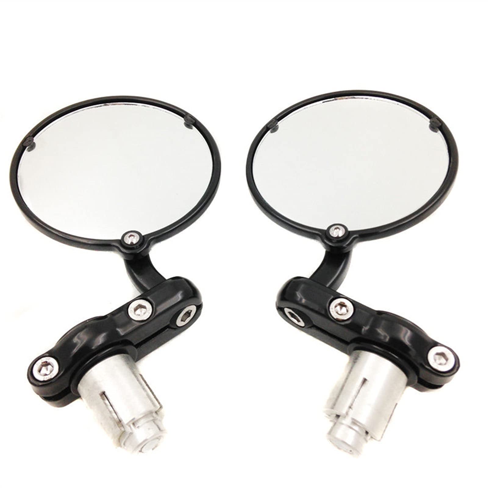 Motorcycle Accessories For Harley Cafe Racer Bobber Cruiser 7/8" 22mm Handlebars 3" Round Bar End Mirrors Universal Motorcycle Rear View Side Mirror