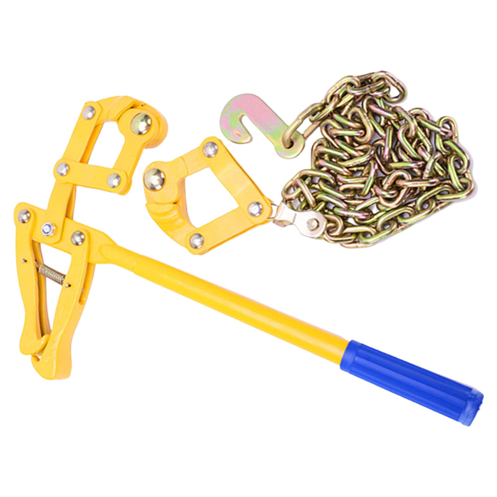 Steel Wire Stretcher Tool for Chain Link Fences 2200LB Tension Capacity 1.2M Chain Included Ideal for Garden Fence Tightening Carbon Steel Fence Stretcher Tool Post Puller