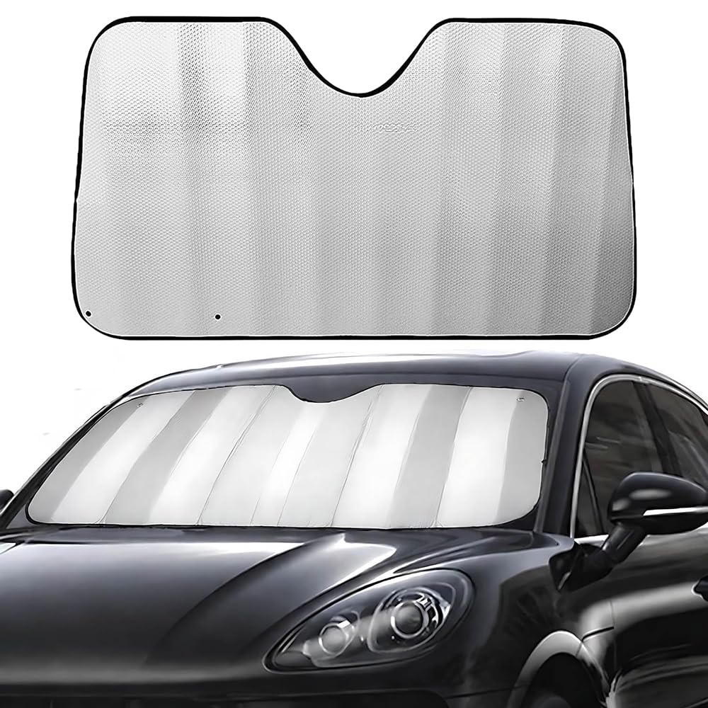 LUUXWPFZ Car Windshield Sunshade, For BMW x1 ix1 u11 2022 2023, Windscreen Sun Shade Reflector UV Rays Blocker Foldable Visor Protector Shield Glass,L(140 * 70cm)