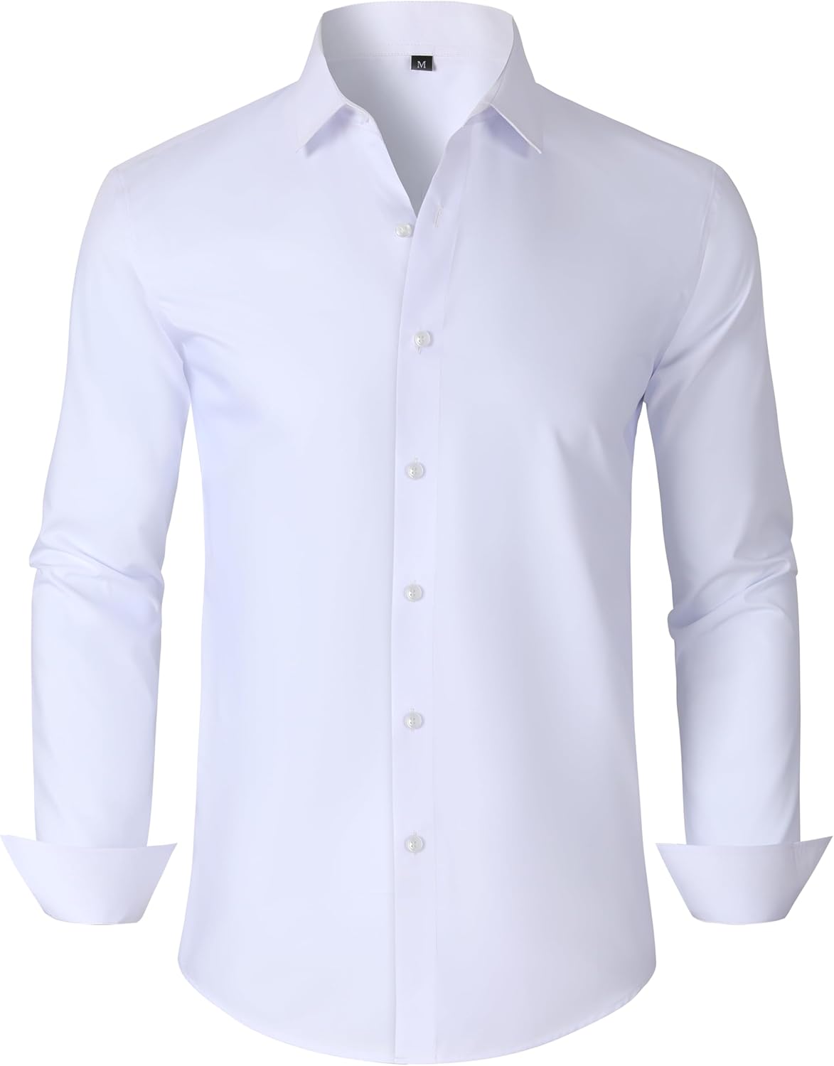 Mens Grade 3.5 Wrinkle-Resistant Dress Shirts Men's Long Sleeve Button Down Work Shirt for Men