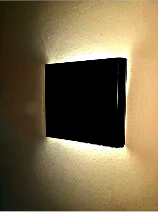 UNİKOM Dekoratif Çift Yönlü Duvar Aplik - 4w - Siyah Kasa - 19x17cm (3000K GÜN İŞIĞI) 3000K GÜNIŞIĞI [Enerji Sınıfı A++]