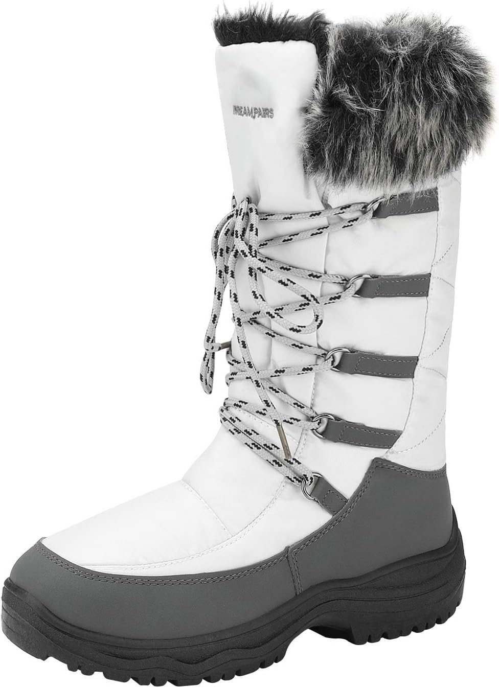 DREAM PAIRS womens Faux Fur Lined Mid-calf Boots