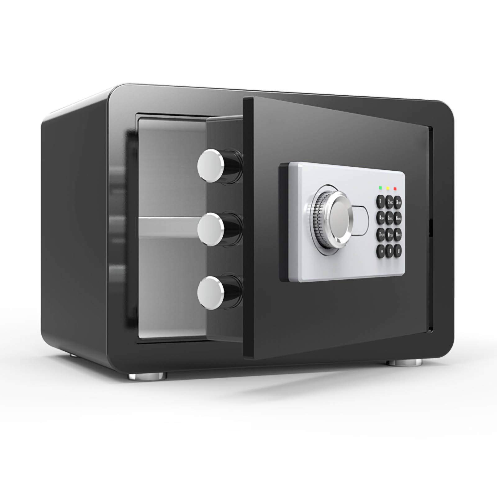 BIANBIANBH Caja Fuerte de Alta Seguridad para el hogar Acceso con código Pin Digital Función de Bloqueo de Puerta Cortada con láser Caja Fuerte Pernos de Montaje en Pared/Suelo (Color: Marrón)