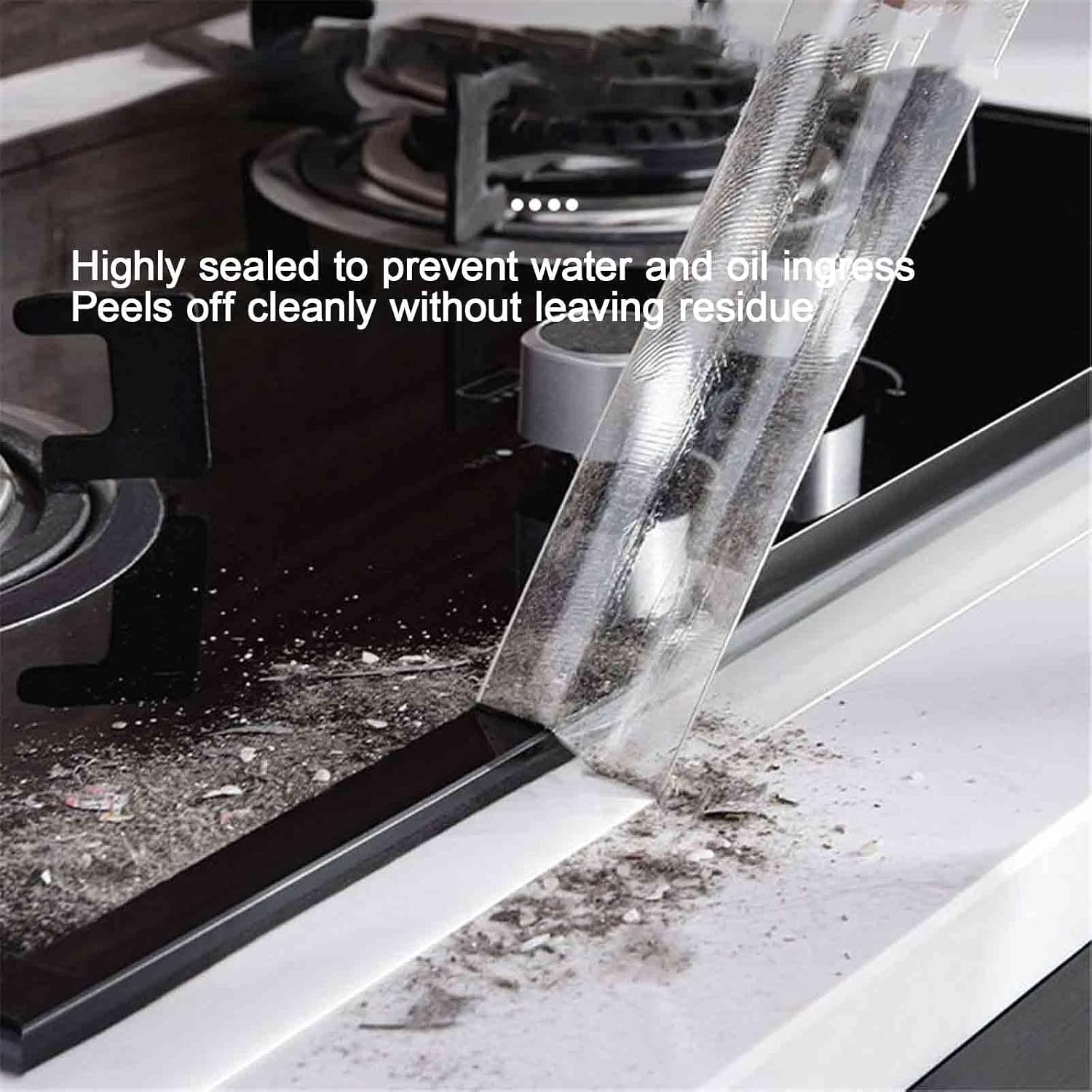 Sealing 2pcs Waterproof Caulk Tape for Bathtub Sinks Gas Hobs Oil-Anti Self Adhesive Caulk Strip Toilet Gap Filling Seamless(0.8 * 50mm*15m)