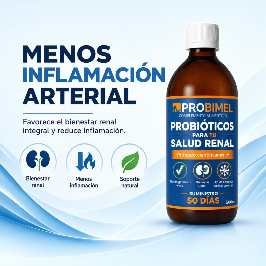 Nefro Complemento Alimenticio para la Salud Renal 500Ml - Probiótico para Apoyar el Eje Intestino Riñón - Apoyo Nutricional para Personas con Enfermedad Renal Crónica (250ml)