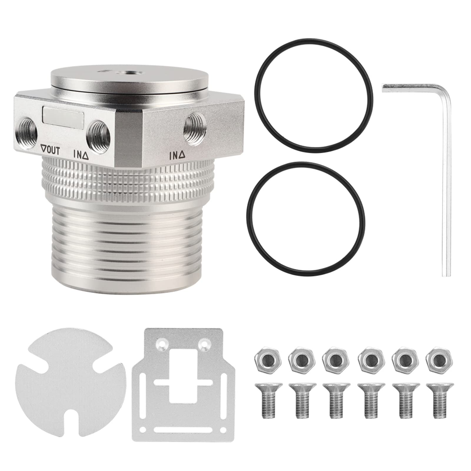 Cubierta de Bomba de Refrigeración por Agua Carcasa Duradera de Aleación de Aluminio para PC Cooler Longevidad para Jugadores Plata