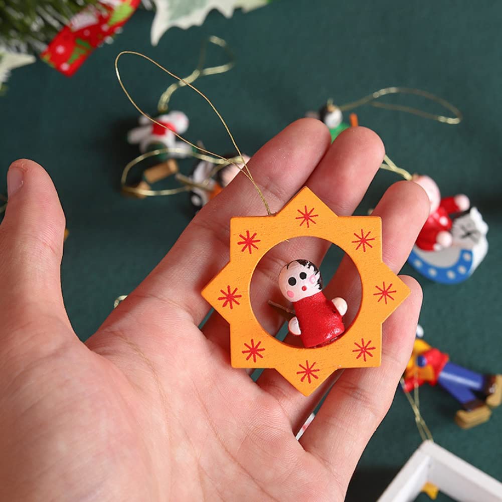 17 ornamenti natalizi in miniatura, mini decorazioni natalizie, piccoli pupazzo di neve, Babbo Natale, albero di Natale, renna, decorazione da tavolo, casa delle bambole