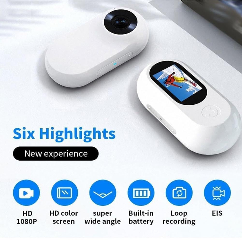 Collare Fotocamera Per Gatti Con App – Registrazione HD 1080p, POV Per Animali Domestici Taglia XS/M, Senza Fili Per Cani E Gatti