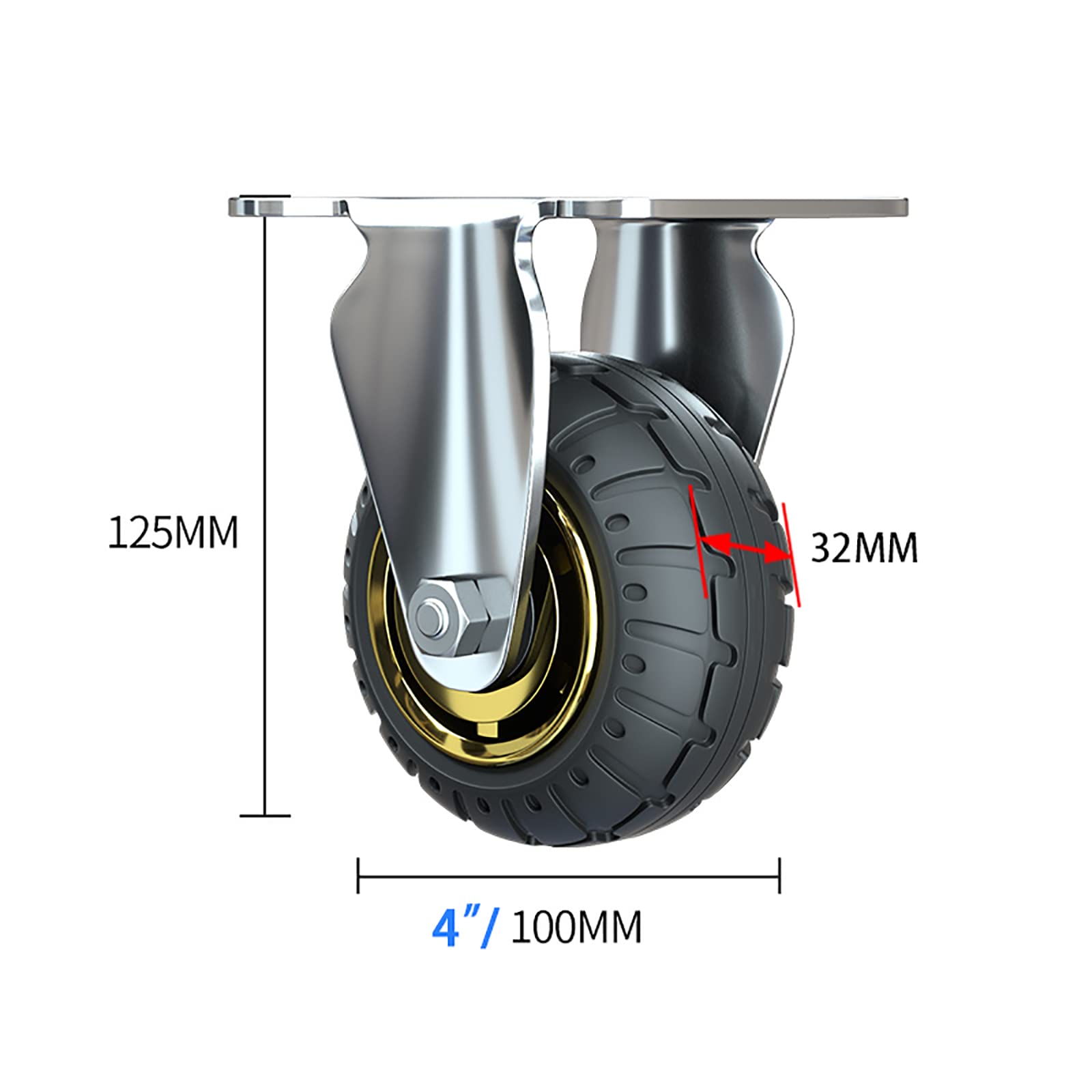 Ruota Girevole - PU_K1 Series - KARWEG GmbH & Co. KG - Con Piastra - Foto 7