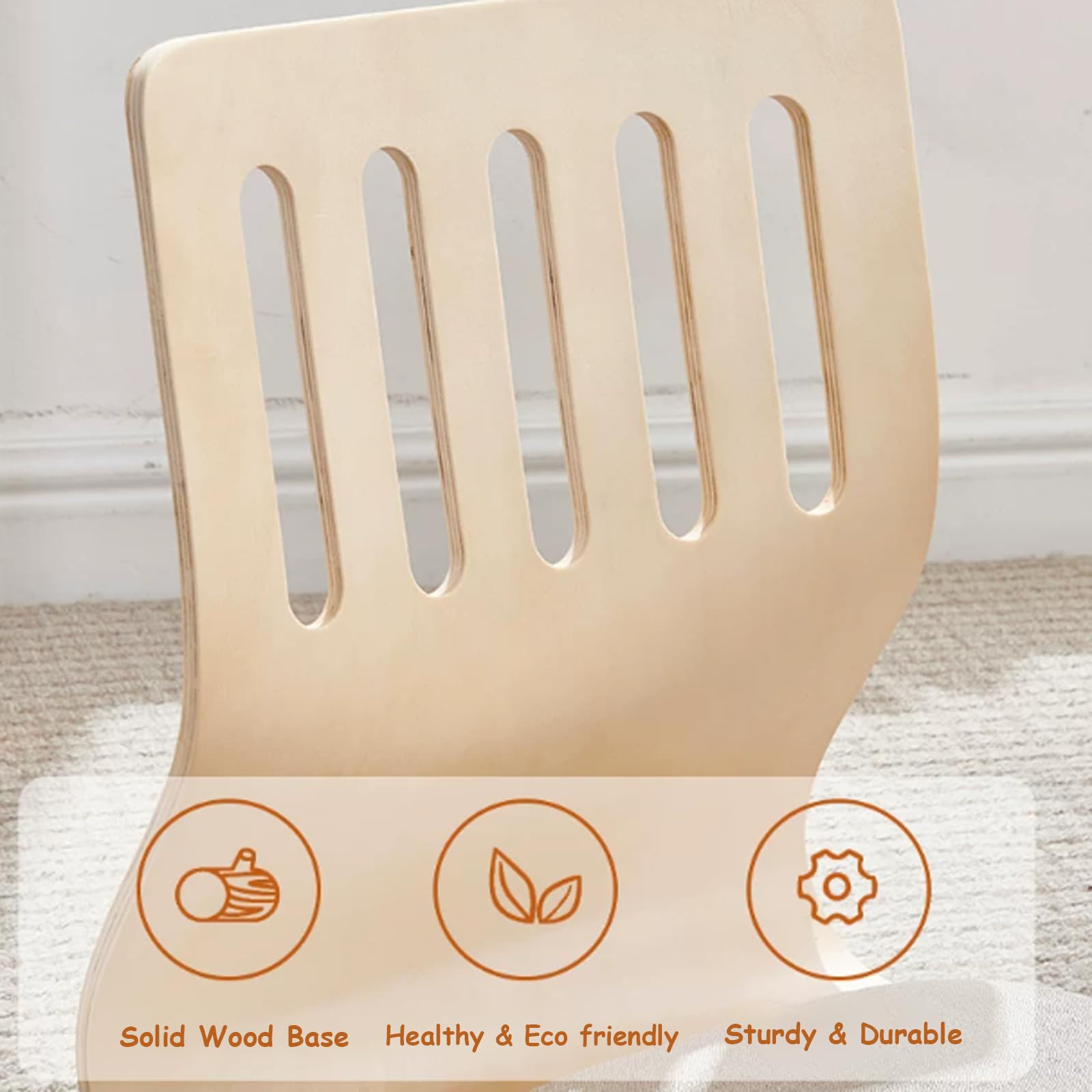Beinloser Tatami-Stuhl, Sitzsack-Stuhl, Sitzfläche mit Rückenlehne aus massivem Holz, geeignet für Erkerfenster, Schlafzimmer, Balkone Single Hole