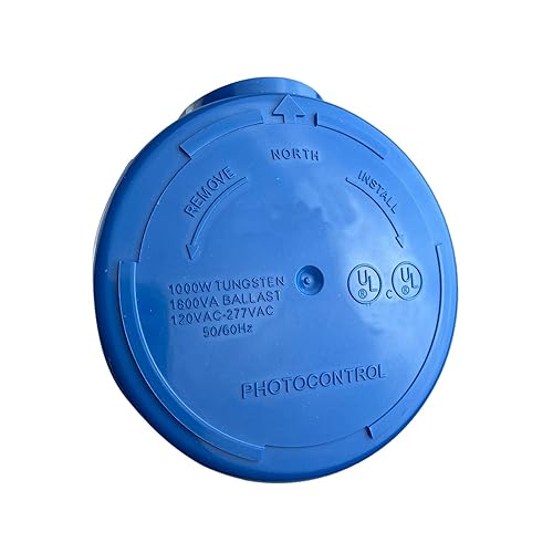 Miniatura 5 de AC 120V-277V Interruptor fotoeléctrico de bloqueo giratorio con juego de receptáculo de sensor de fotocélula, interruptor automático de fotocélula