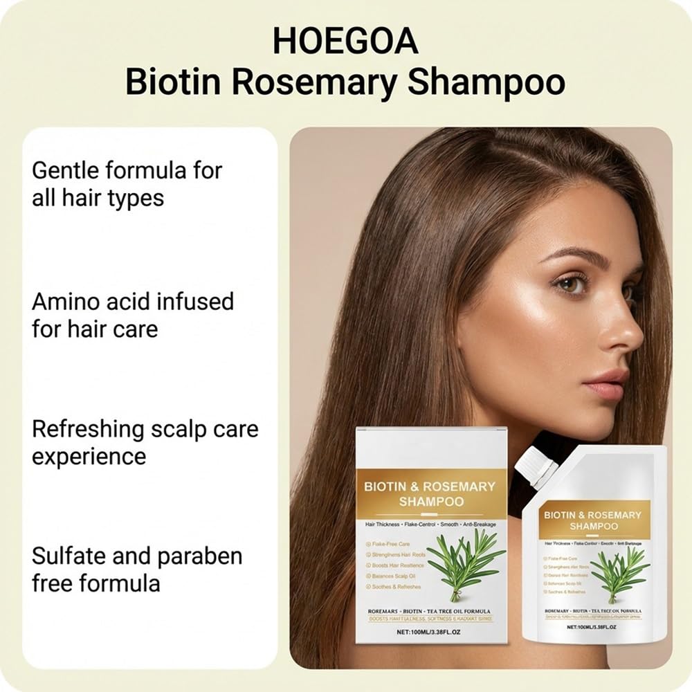Shampoo volumizzante rinfrescante for capelli, detergente delicato for capelli lisci e resistenti(2PCS)
