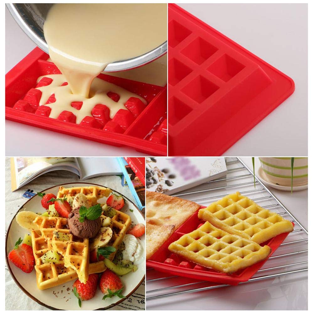 Stampo Per Waffle In Silicone Antiaderente - 2 Pezzi | Per Forno, Microonde E Freezer - Foto 10