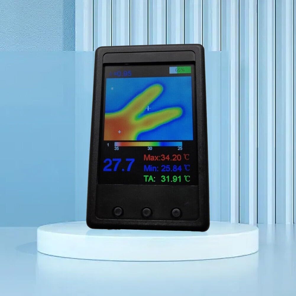 Cámara de imágenes térmicas de mano 2.4 pulgadas LCD termómetro infrarrojo detector de temperatura -40 a con salida de datos USB Función de captura de pantalla para PCB automotriz