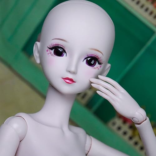 Miniatura 5 de Proudoll 13 BJD Muñeca Cuerpo de Muñeca Personalizada 23.6 in 24 Pulgadas Bola articulada SD Muñecas Articuladas Articulaciones Mueve PVC DIY (Freya)