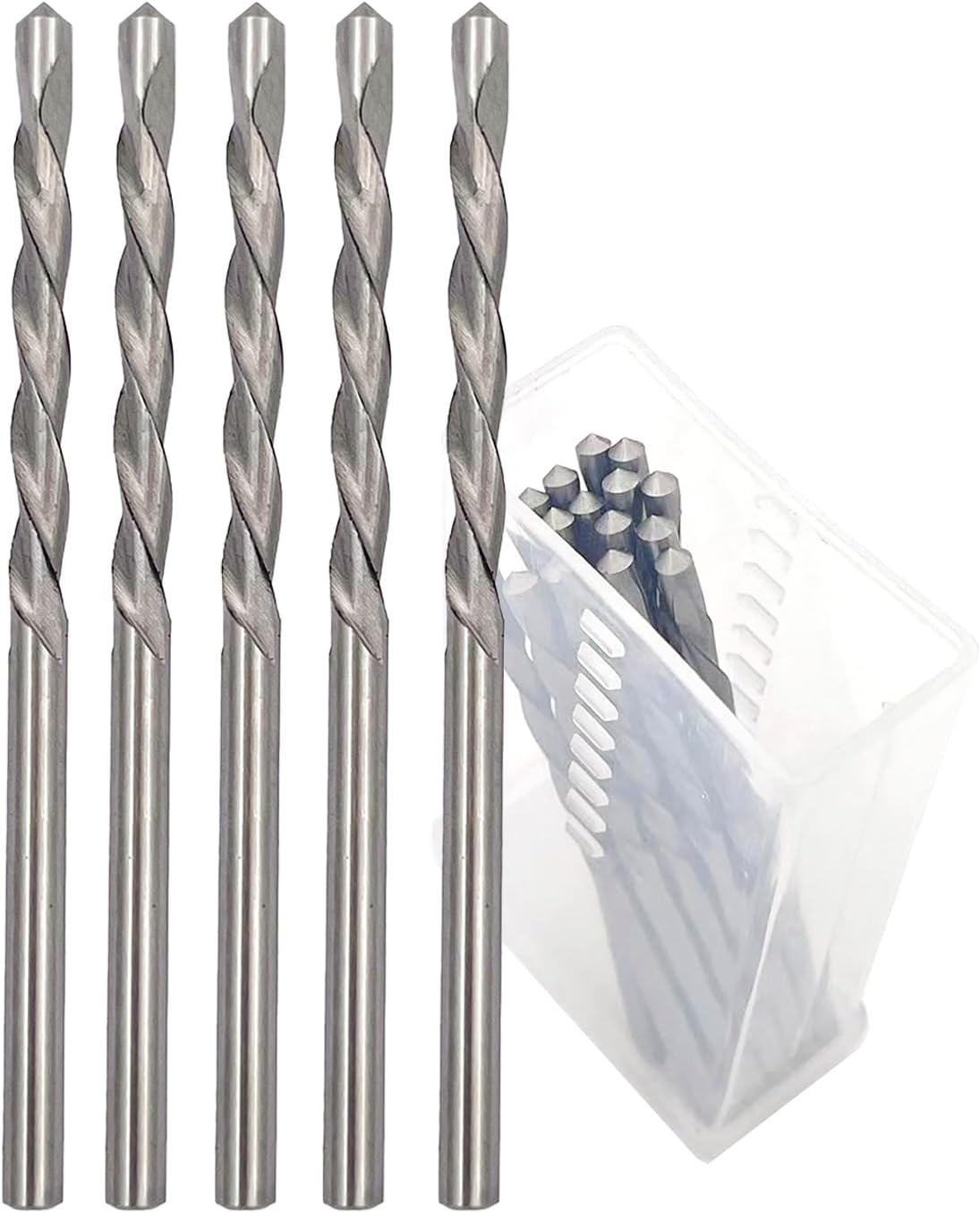 JFOGO 15 Count 1/8" Drywall Cutting Bits, HSS65 Drill Bits, Drywall Cutting, Spiral Saw, Power Tools