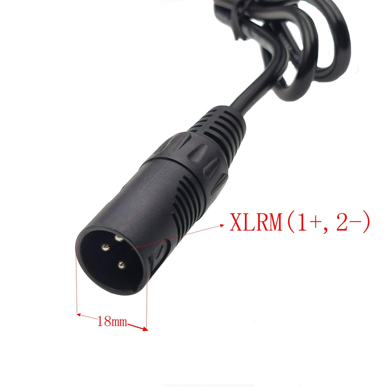 YYHQQBAD Caricabatteria agli ioni di Litio da 36 V 2 A e 42 V 2 A. Caricabatterie ai polimeri di Litio per connettore XLRM a 3 Pin per eBike Elettrico da 36 V Serie 10