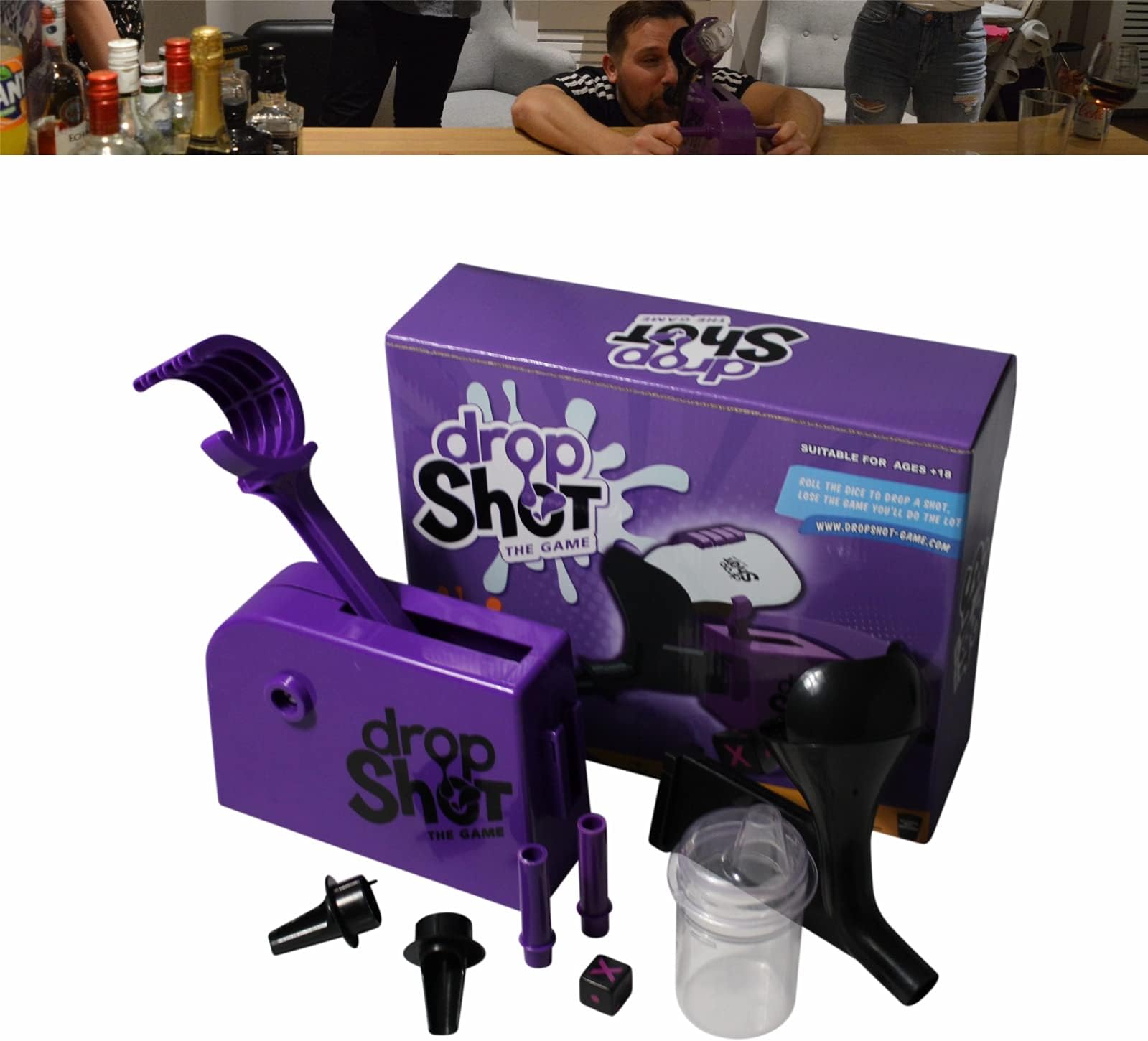 Smart Simple Ltd DROPSHOT Adult Drinking Game Party Dinner Stag Alcohol Birthday Hen Pre Drinks