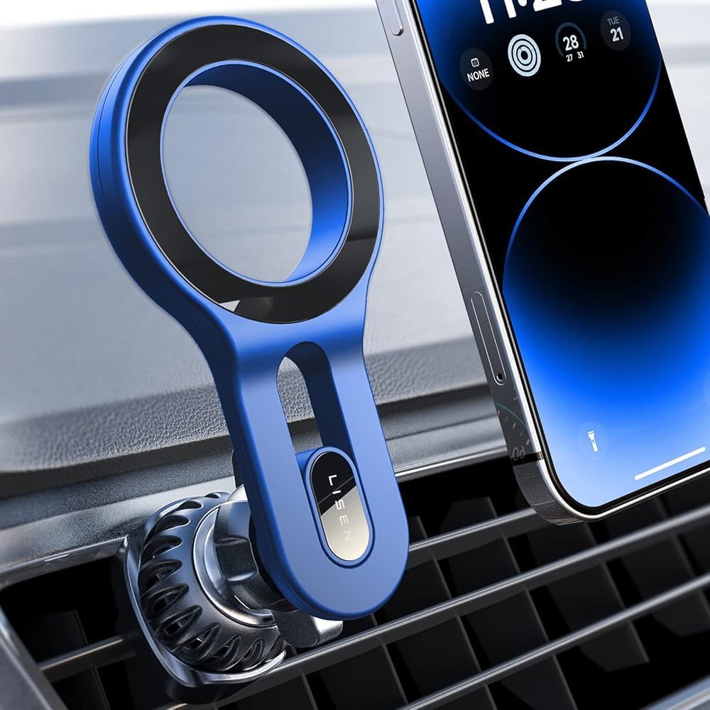 LISEN for iPhone 16 MagSafe Car Mount, [Quick Install] Ultra Magnetic Long Arm Mag Safe Car Phone Holder Vent, Car Accessories Fit for iPhone 16 Pro