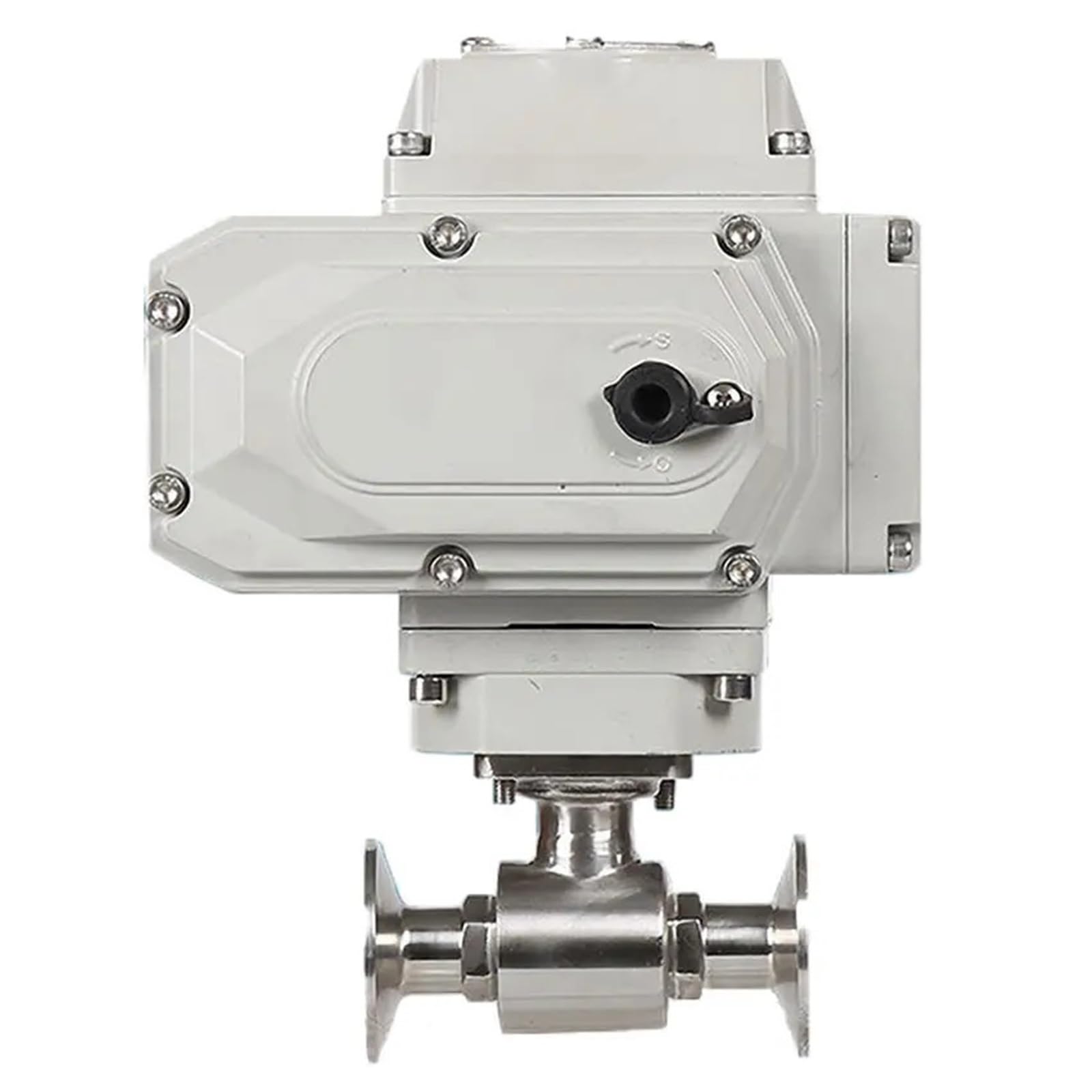 VSPPJYFG 19mm Sanitary Stainless Steel Quick Connect Electric Ball Valve 220V 110V 12V 24V Clamp Type Quick-fit Through Ball Valves(12VDC)