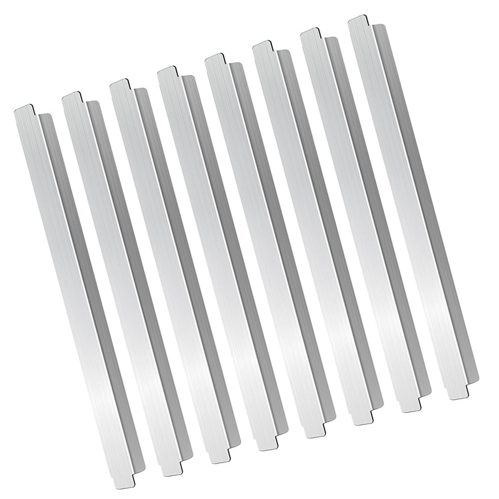 Buxuaaaa Multipurpose Stainless Steel Countertops Food Divider Adapter Rod 8PC Kitchen Organizers Brackets for Catering Equipment Food Service Divider Rod