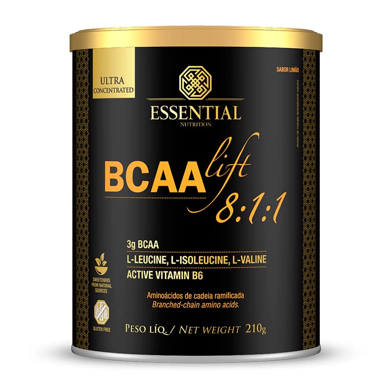 Kit 2X: BCAA Lift Aminoácidos Limão Essential Nutrition 210g