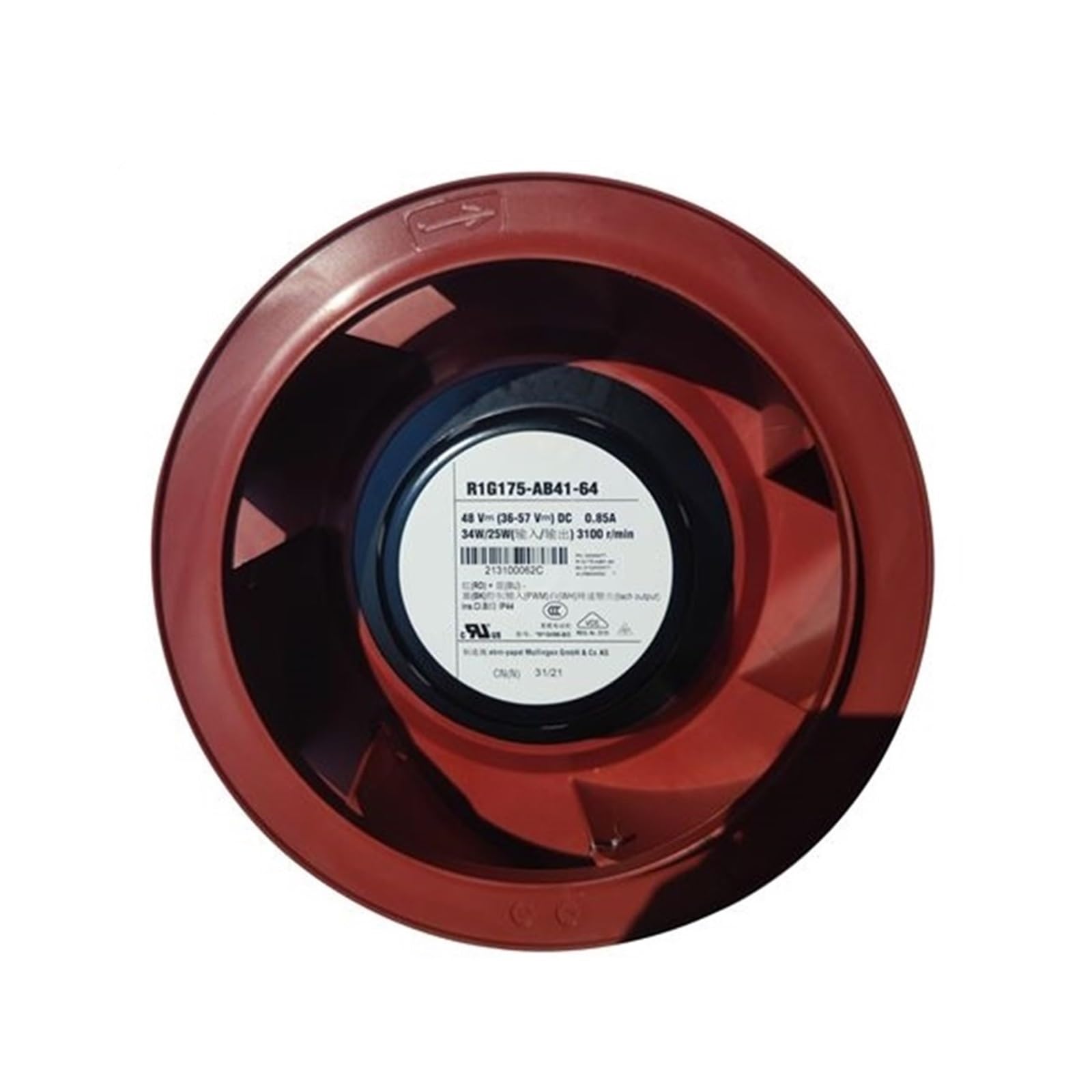 BRODEFUP Centrifugal fan R1G175-AB41-64 48V 0.85A 34W 3100r/min 375Pa