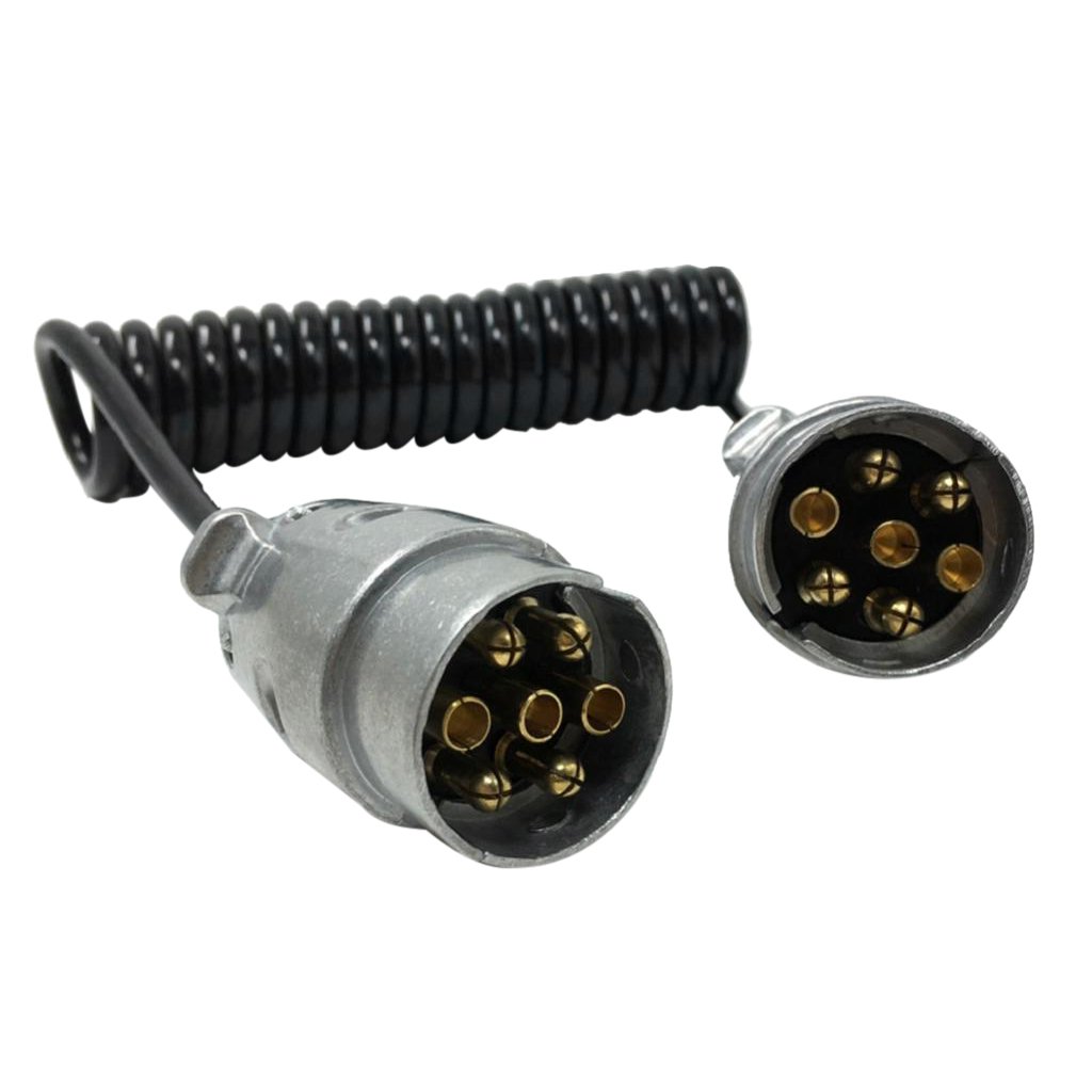 Backgammon Round 7 Pin Trailer Towing Truck Plug 12N Type Connector 