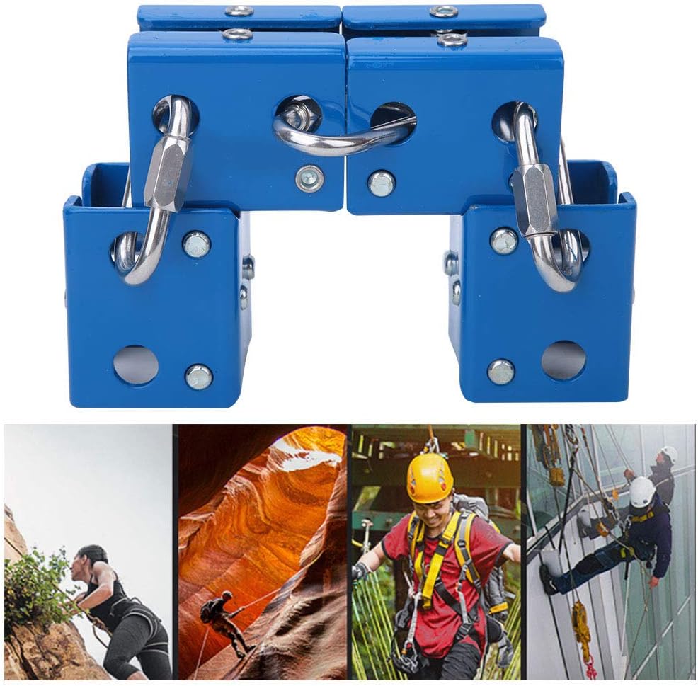 Sturdy Metal Rope Protection Wheel Frame, Anti Wear for Climbing Retaining, Engineering Protection, Easy Install, 1.2cm Equipment Hole Diameter