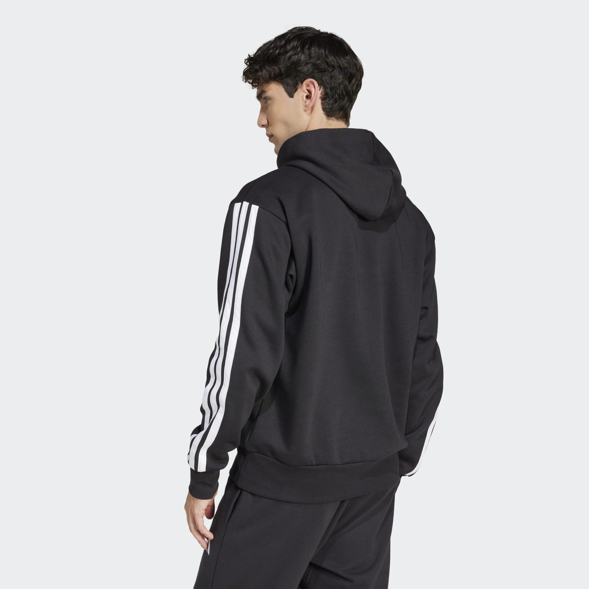 adidas Bluza z kapturem Mężczyźni Essential Three Stripes Fleece Hoodie