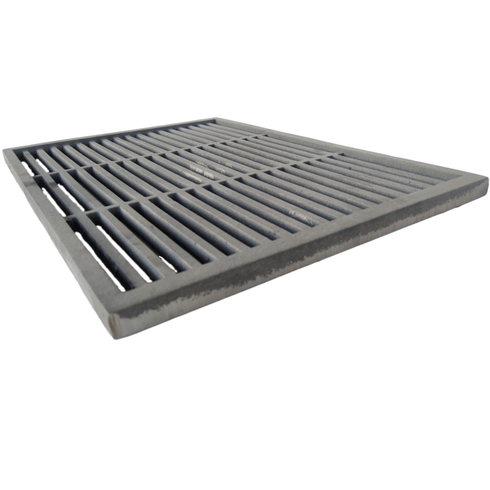 Lunaway - Griglia in ghisa per raccolta cenere e barbecue | Dimensioni 60 x 40 cm, Spessore 2,1 cm | Ottimizza tiraggio camino | Resistente alte temperature | Facile pulizia