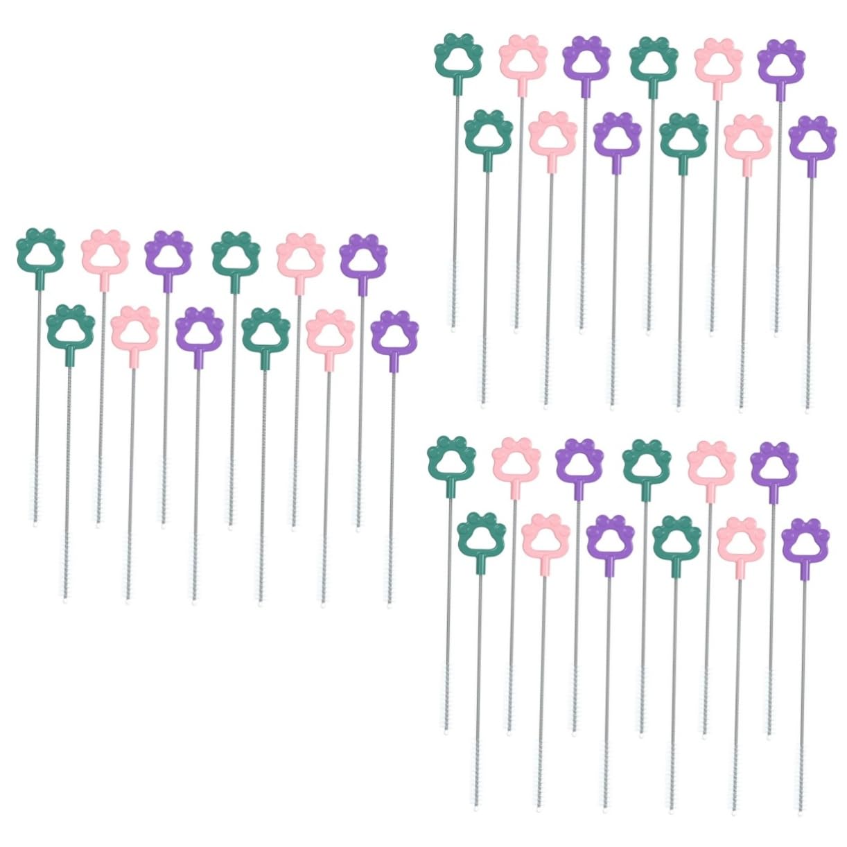 FRCOLOR Juego De 3 Cepillos De Cerdas Flexibles para Limpiar Pajitas Y Tetinas De Biberones Multiusos 12 Unidades X 3