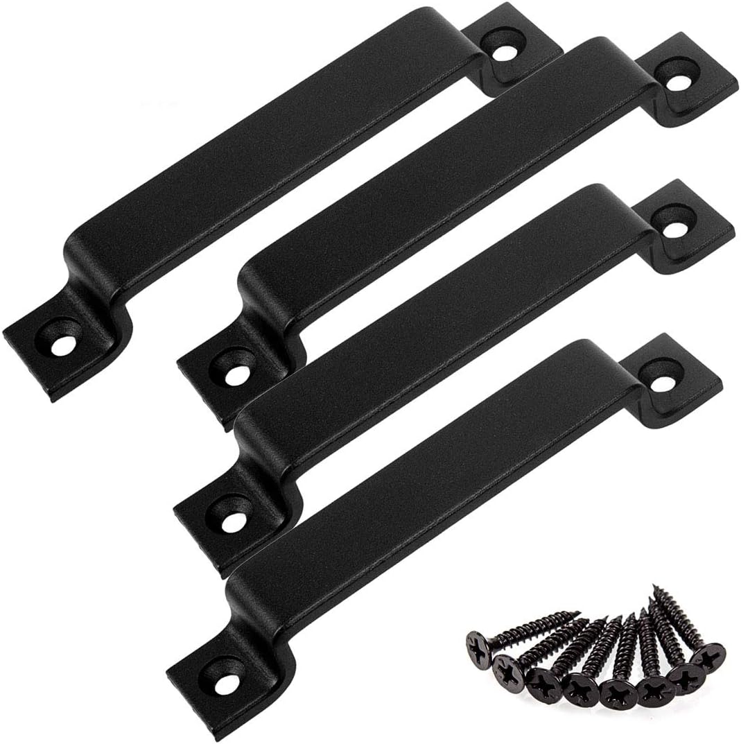 CBTONE 61/2 Inch Sliding Barn Door Handle Pull, 4 Pack