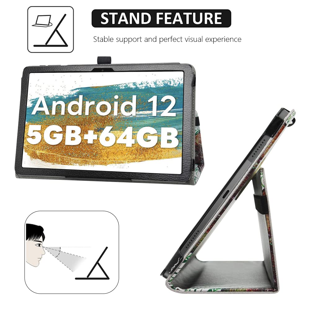 Custodia Pieghevole Con Supporto Per DOOGEE T10W E Tablet 10.1″ Compatibili – Sottile E Brillante