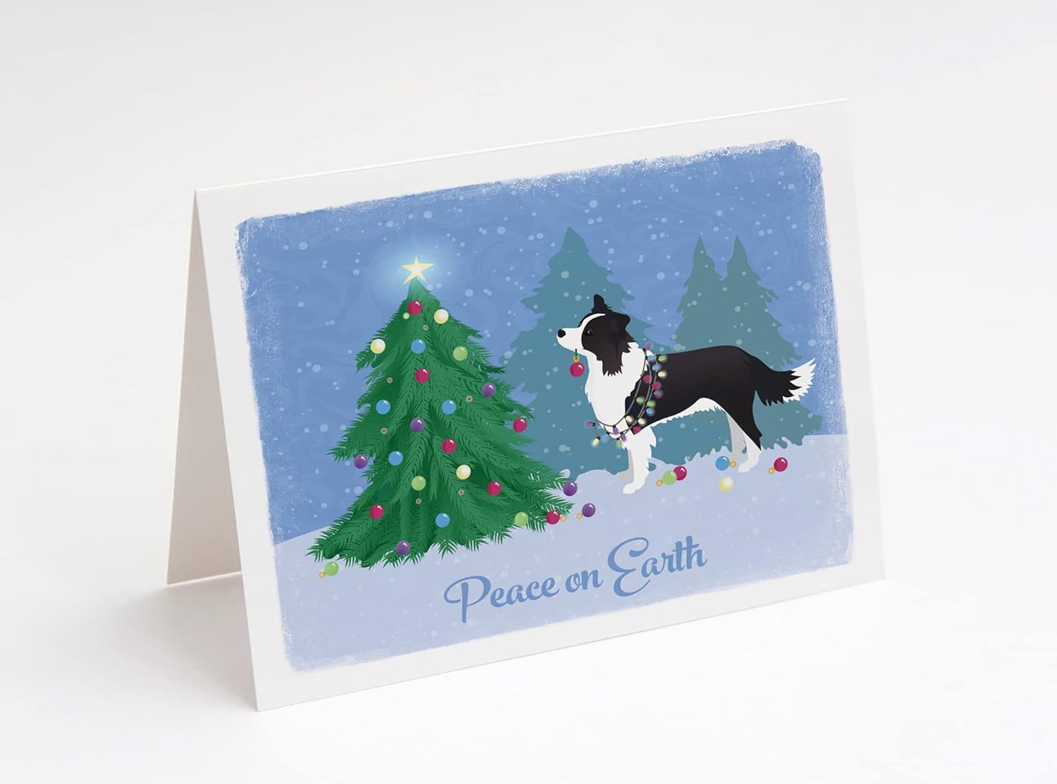 Curled Up Border Collie Birthday Card - Party Hat Sheep Dog Lover Gift - View #11