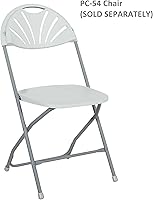 Vista 3 de Office Star Caddy con ruedas giratorias y ruedas de bloqueo, para sillas plegables PC-54, color gris claro