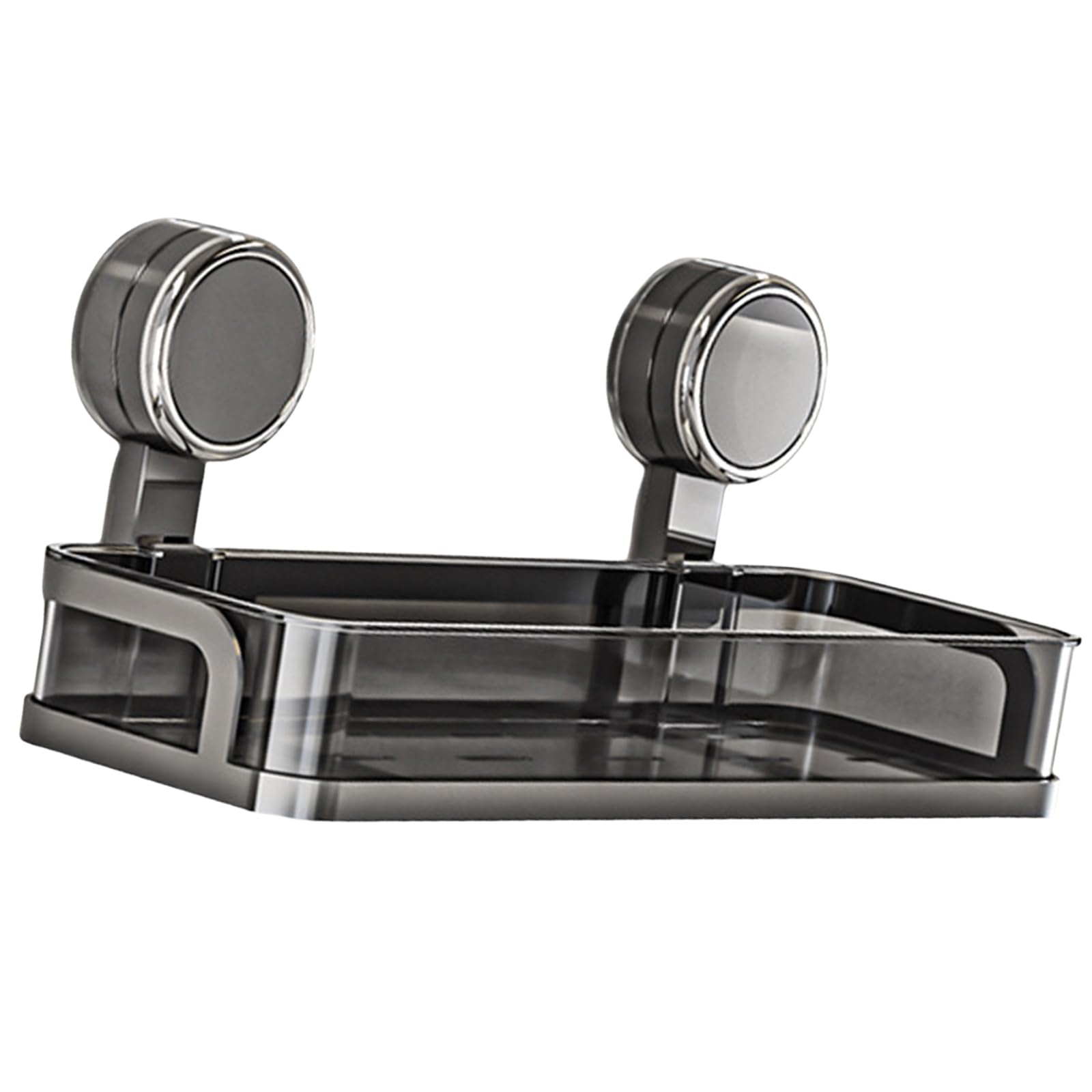 Lerpwige Space Saving Bathroom Organizers with Strong Suction Knob Sturdy Storage Shelves for Smooth Surfaces Bedroom Wall Organizers