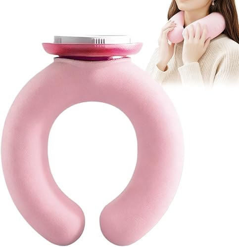 Almohadilla térmica para el cuello  Almohadilla de enfriamiento cálida  Botella de agua caliente para el cuello  para mujeres, familia, hogar,