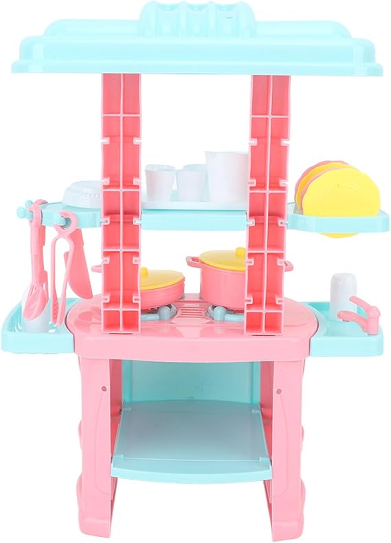48 PCS Kitchen Toys Set Integrated Realistic Interesting Immersive Smooth Edges Interactive Play Kitchen Set for