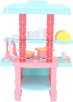 48 PCS Kitchen Toys Set Integrated Realistic Interesting Immersive Smooth Edges Interactive Play Kitchen Set for