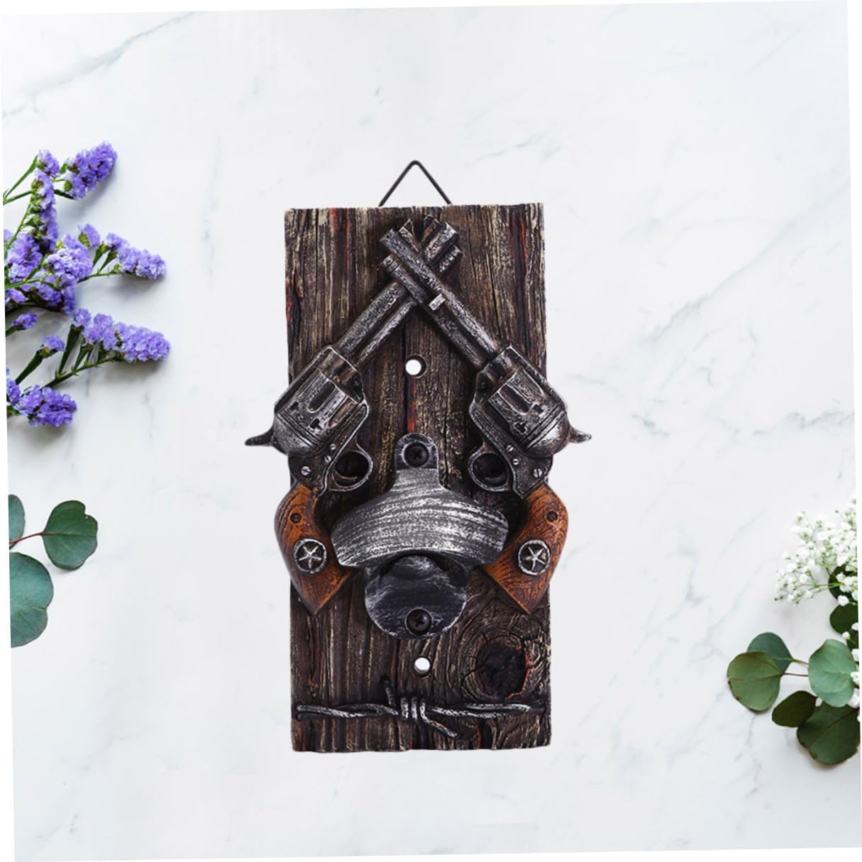 Creative Resin Beer Opener Hanging Wall-mounted Bottle Opener Deer Antler Design Bar and Home Use Cap Catcher Tool