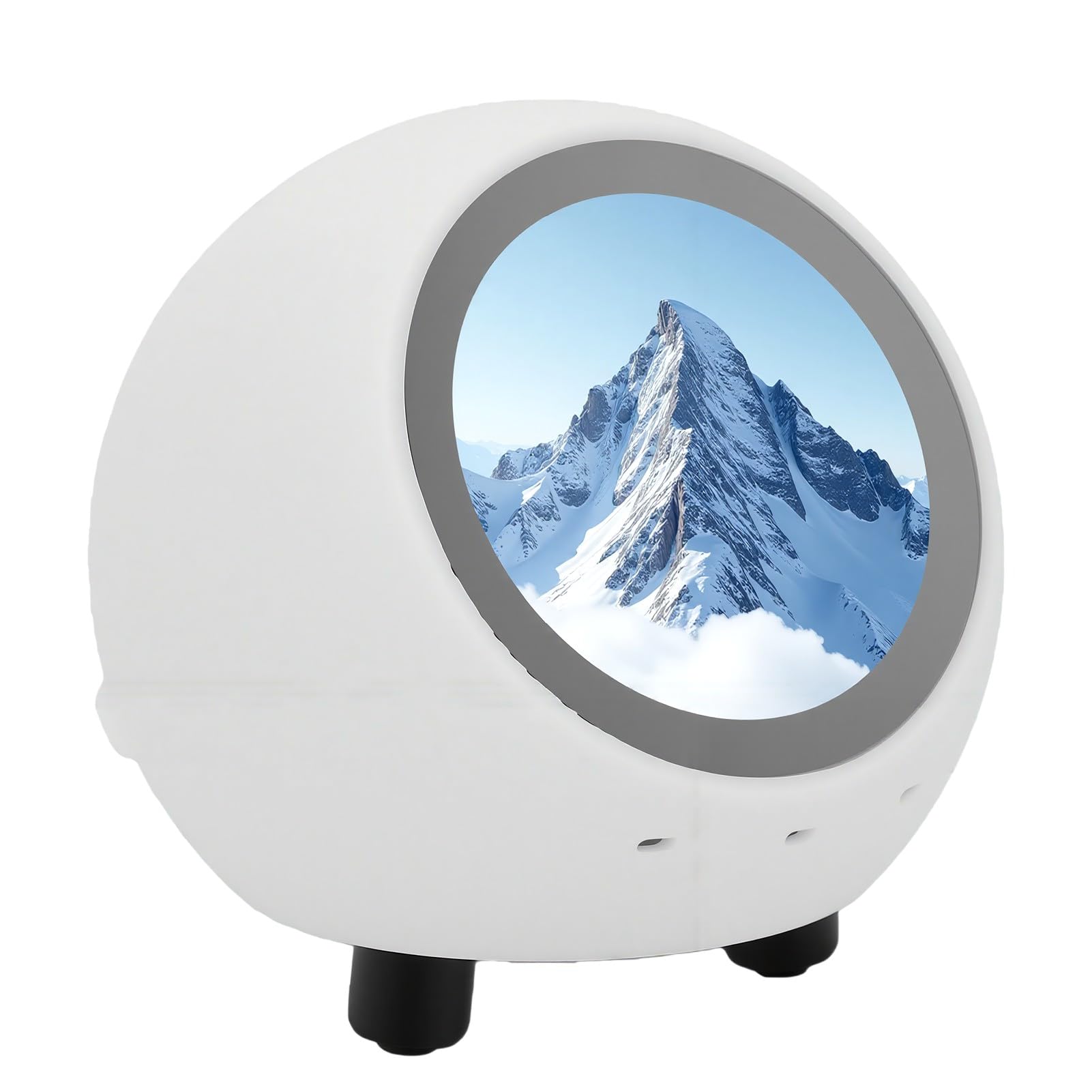 Tosuny AI Desk Robot Companion 1,28 Pulgadas, Reloj Meteorológico Bluetooth | Activación por Voz, Pantalla de 240x240, Sincronización WiFi, Reproducción de Vídeos Musicales, Batería de 400 MAh, SD de