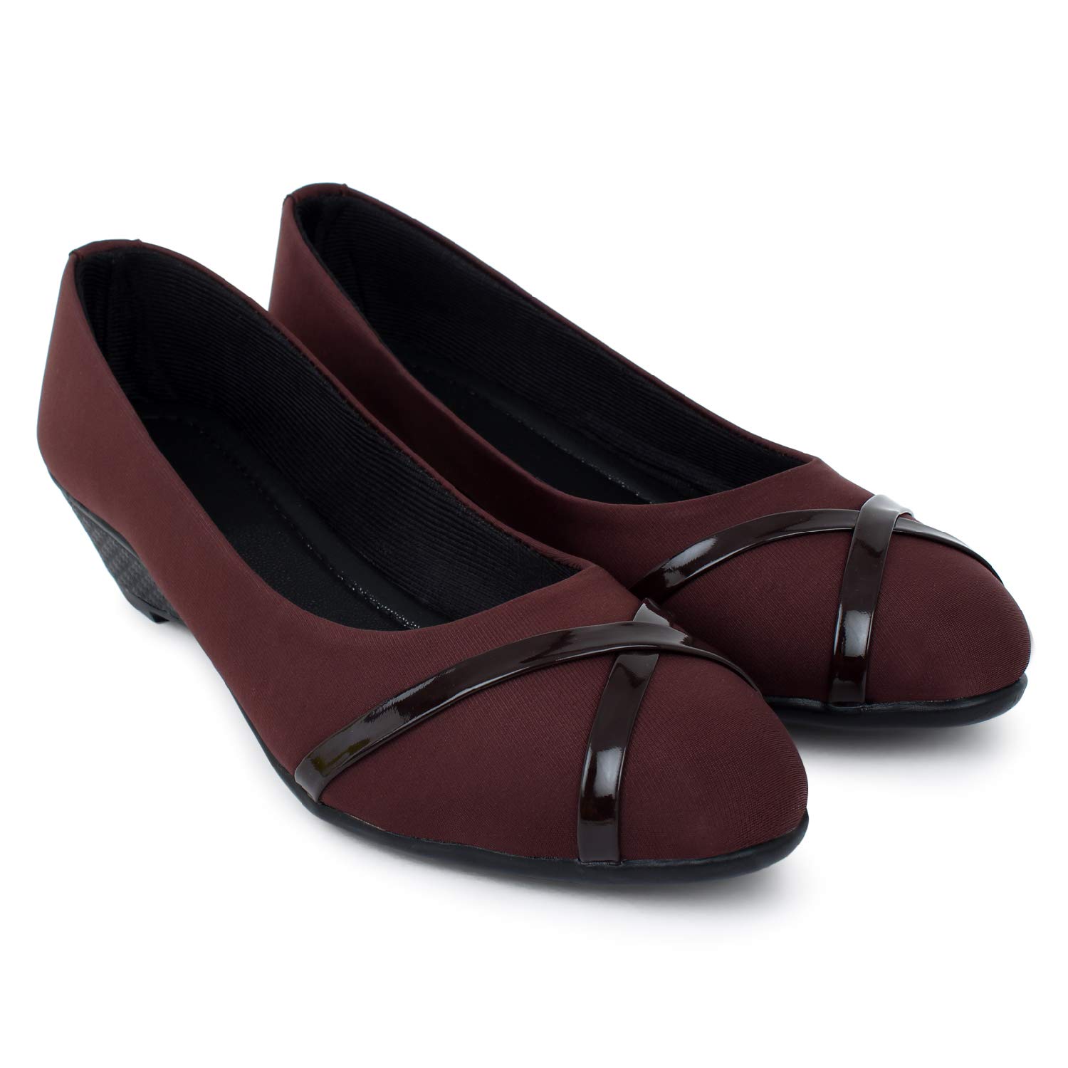 Kairo D Latest Collection | Comfortable Stylish Solid Wedge Heel Slip-On Bellies for Womens & Girls (Brown, numeric_3) (B0BC89LZY3) Amazon Price History, Amazon Price Tracker