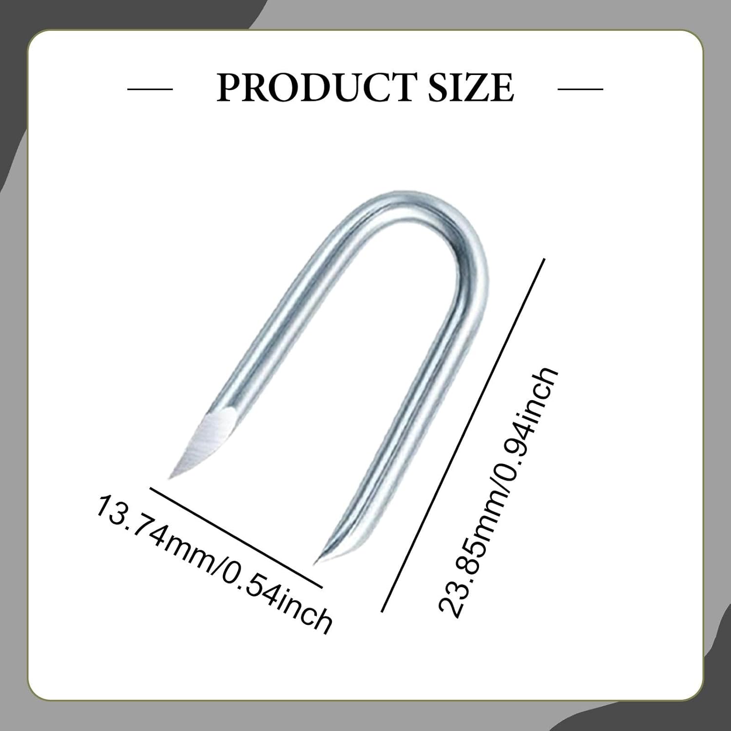 Qianly Yard Cable Staples, U Nails Fence Fasteners, Galvanised Fence Staples for Chain Link Fencing, 400Pcs