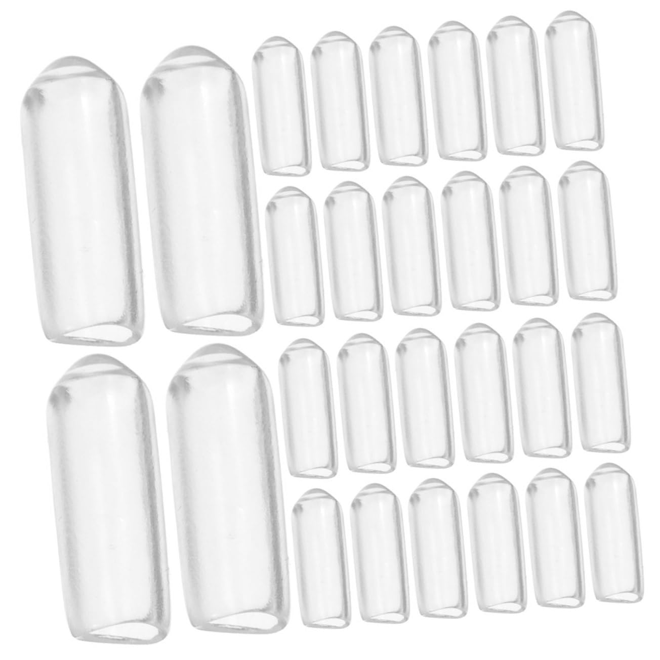 Hohopeti 300pcs Sturdy Rubber Screw End Caps for Pegboard Hooks Supermarket Racks Easy Setup Wide Rubber Cap Protection for End Tips